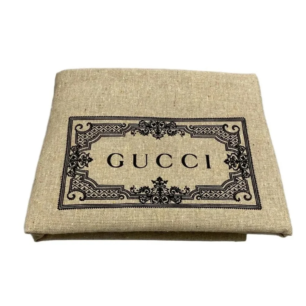 GUCCI JumboGG Tote Bag Beige Dark Brown Jacquard Leather Jumbo GG Canvas - Picture 15 of 15